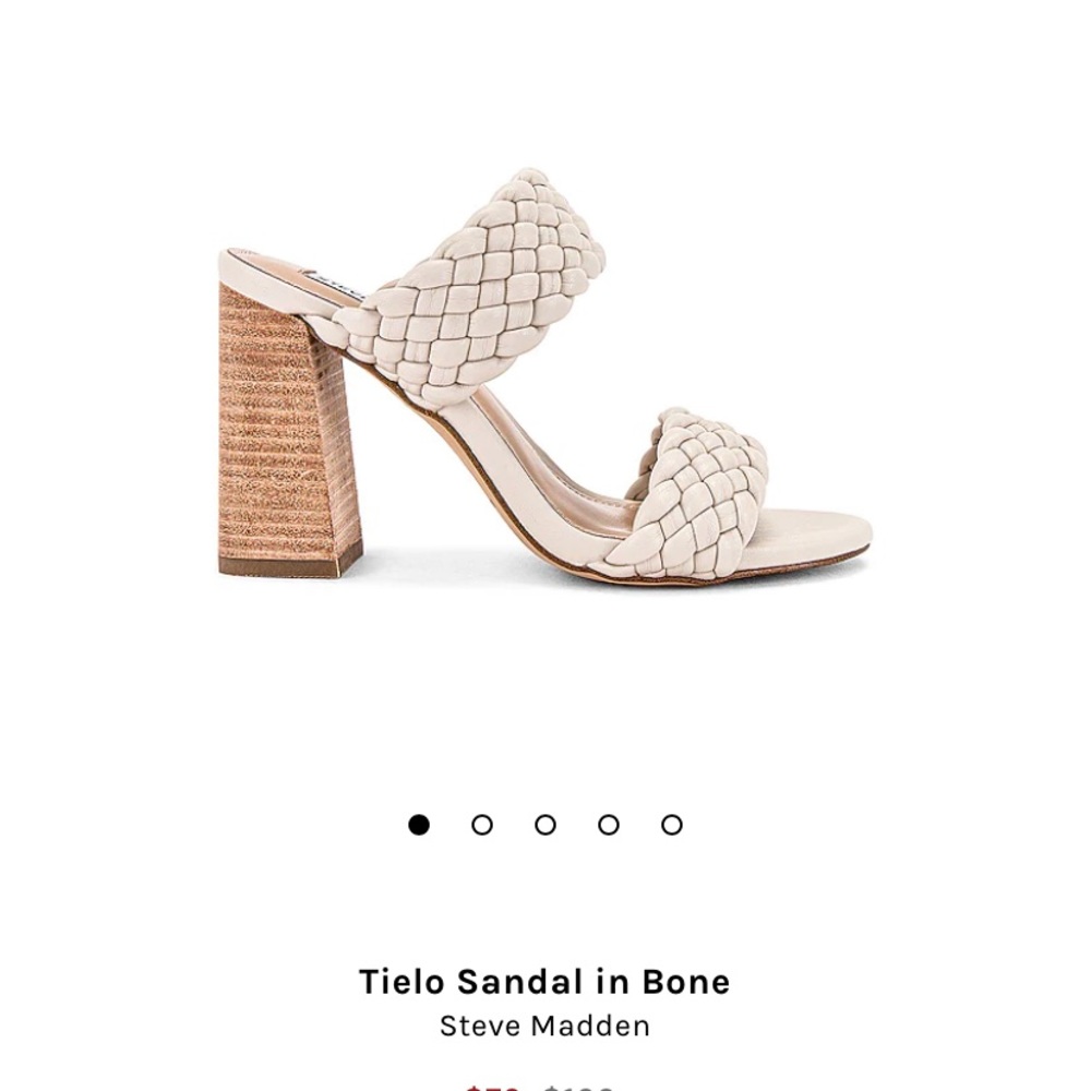 Steve Madden tielo braided leather block heel